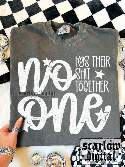 No One Has Their Shit Together PNG Digital Design