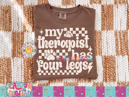 My Therapist Has Four Legs PNG Digital Design