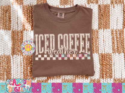 Iced Coffee Weather PNG Digital Design