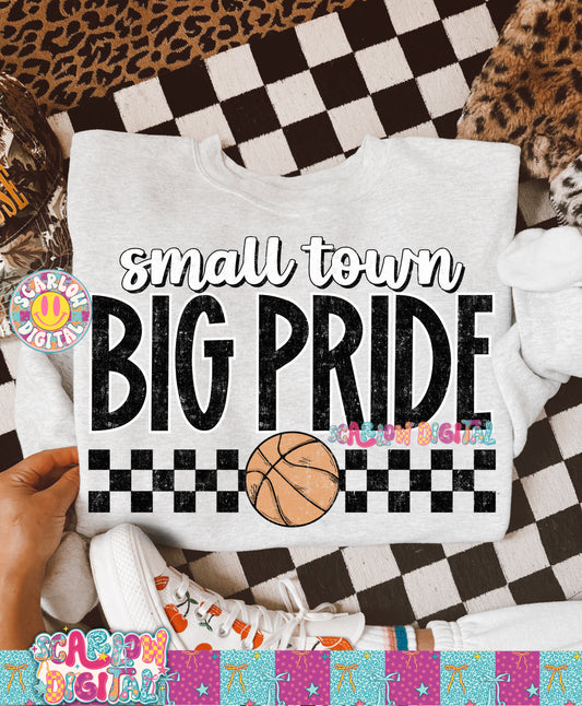 Small Town Big Pride Basketball PNG Digital Design