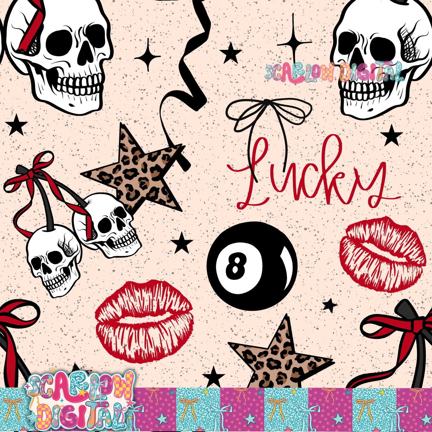 Lucky Seamless Pattern Digital Design