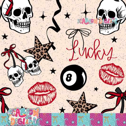Lucky Seamless Pattern Digital Design
