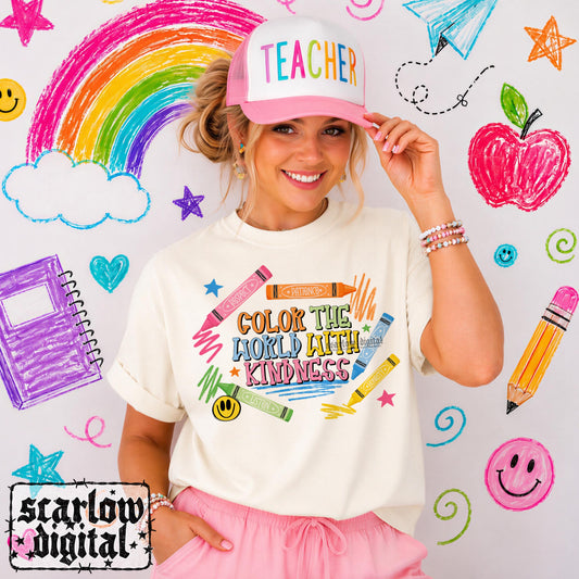 Color the World With Kindness PNG Digital Design