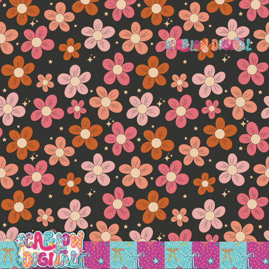 Flowers Seamless Pattern Digital Design