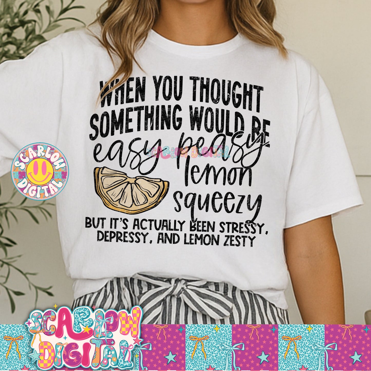 When You Thought Something Would Be Easy Peasy PNG Digital Design