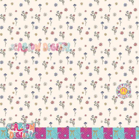 Floral Seamless Pattern Digital Design