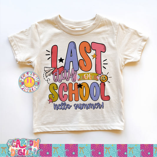 Last Day of School PNG Digital Design