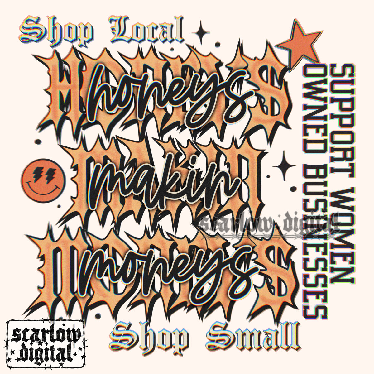 Honeys Makin Moneys Women's Small Business PNG Digital Design