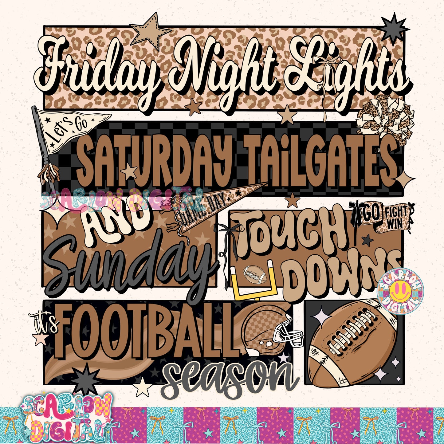 It's Football Season PNG Digital Design