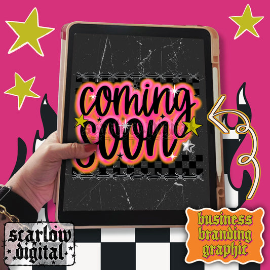 Social Media Marketing Post - Coming Soon PNG and JPEG