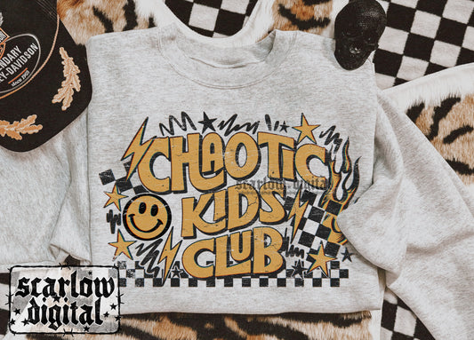 Chaotic Kids Club PNG Digital Design