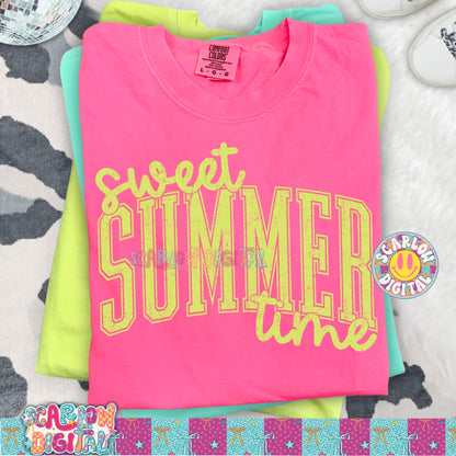 Sweet Summer Time PNG Digital Design