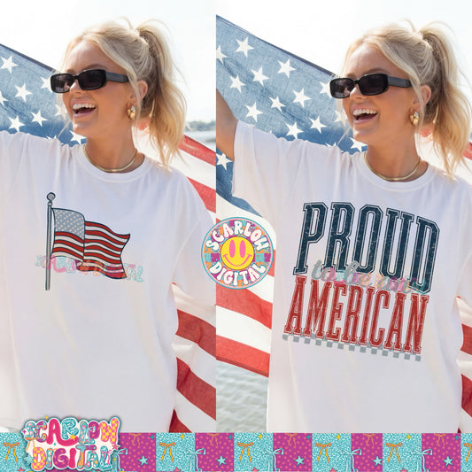 Proud To Be An American PNG Digital Design