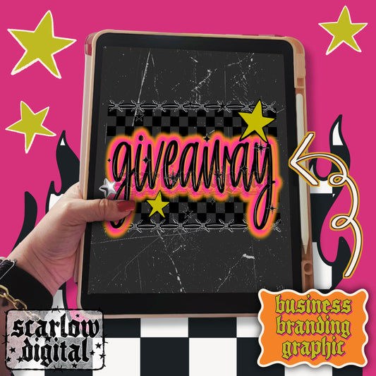 Giveaway Social Media Graphic Business Branding
