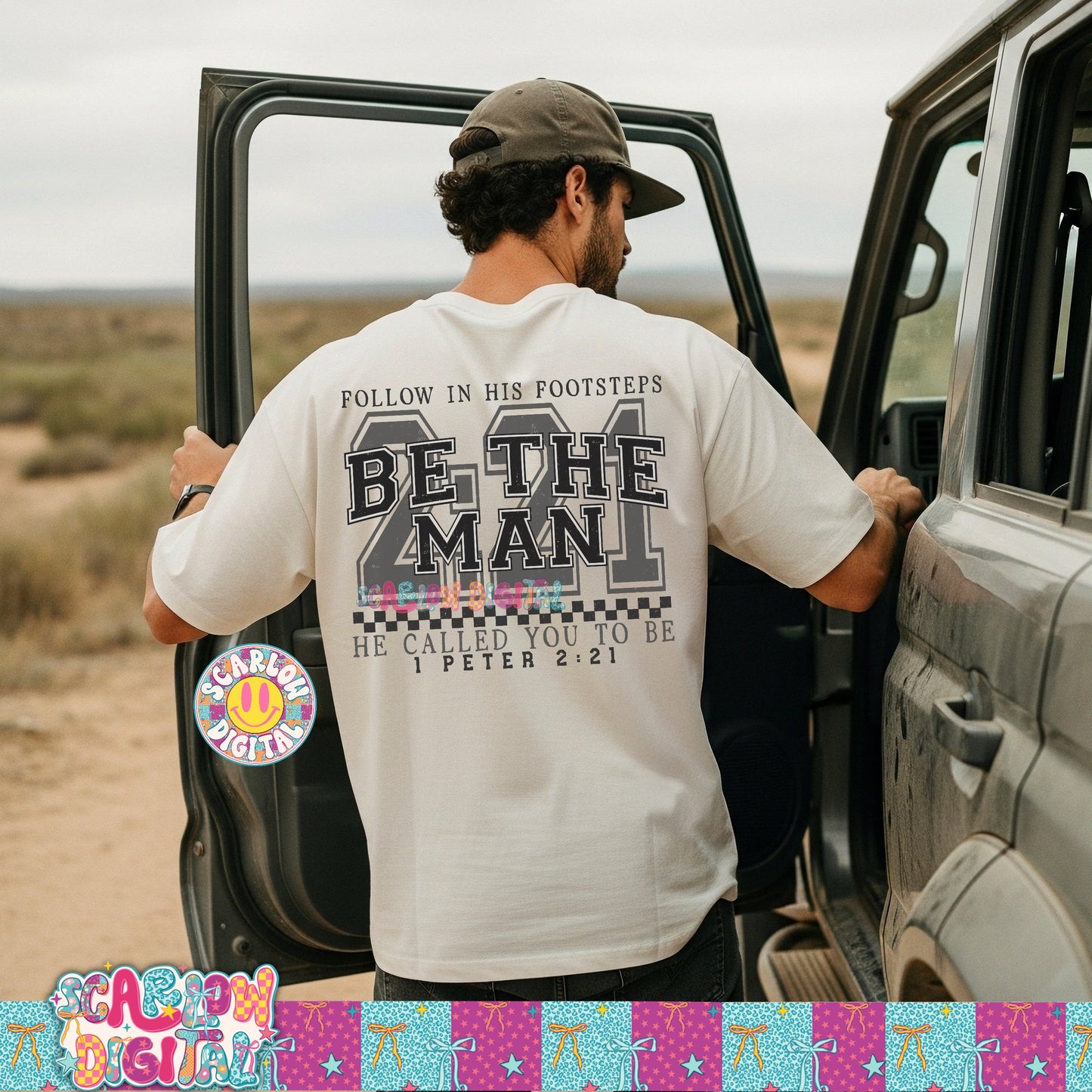 Be The Man He Called You to Be PNG Digital Design