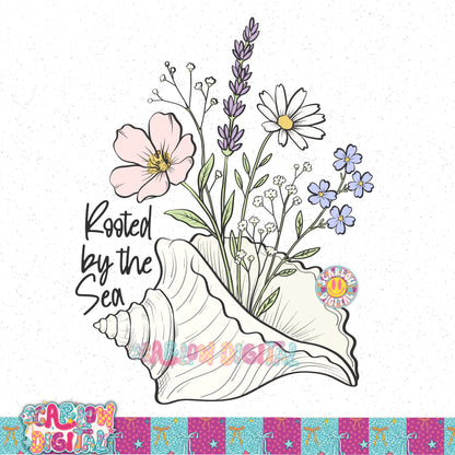 Rooted By the Sea PNG Digital Design