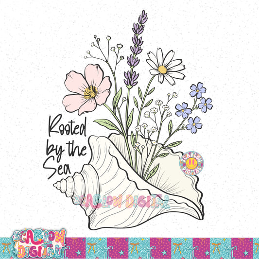 Rooted By the Sea PNG Digital Design