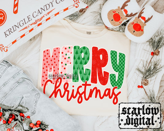 Merry Christmas PNG Digital Design