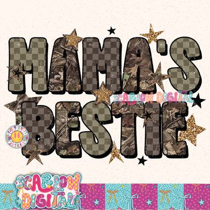 ✨NEW NEW NEW✨ Camo Mama's Bestie PNG Digital Design