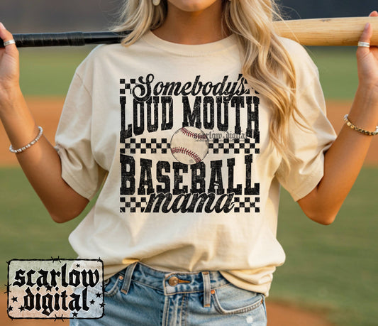 Baseball Mama PNG Digital Design
