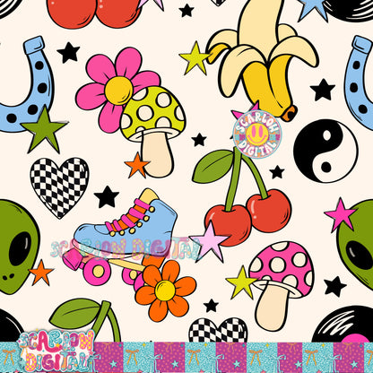 Random Seamless Pattern Digital Design