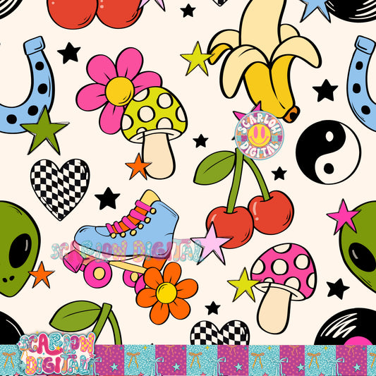 Random Seamless Pattern Digital Design