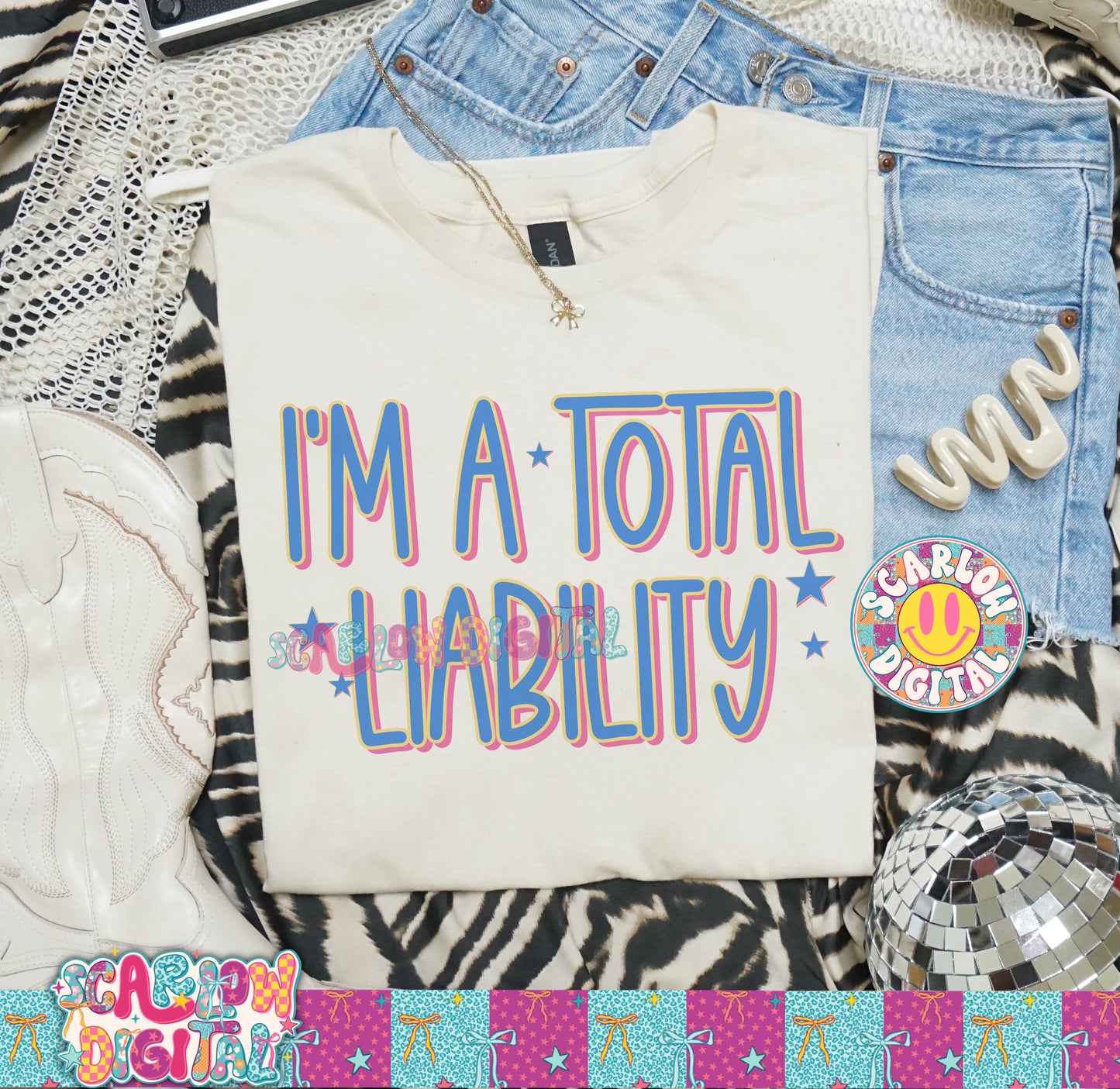 I'm a Total Liability PNG Digital Design