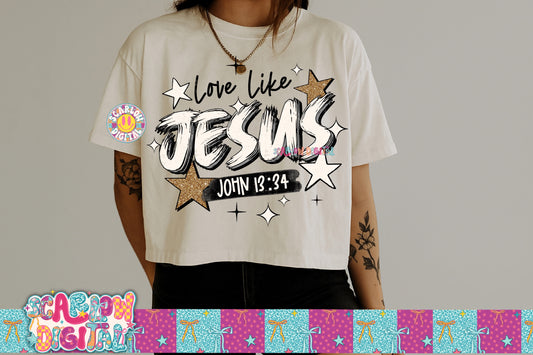 Love Like Jesus PNG Digital Design