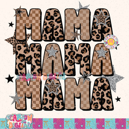 Leopard Mama PNG Digital Design