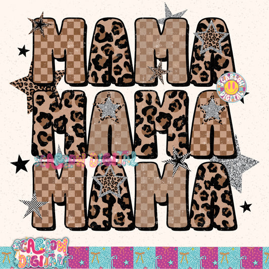 Leopard Mama PNG Digital Design