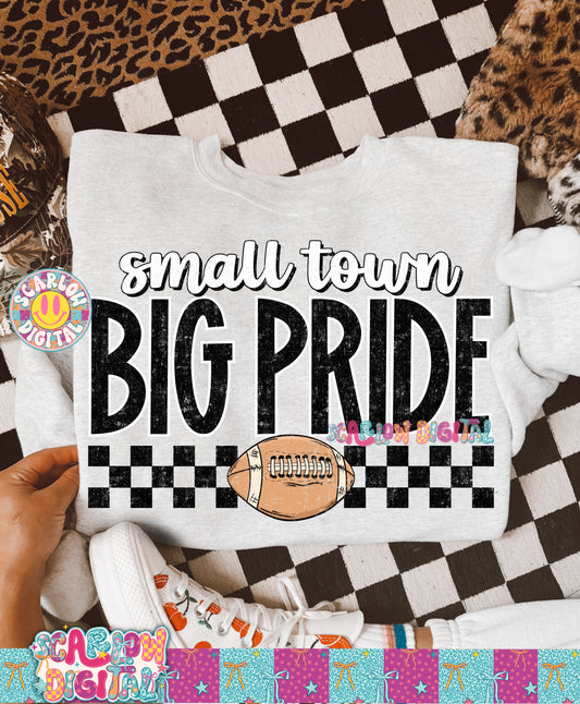 Small Town Big Pride Football PNG Digital Design