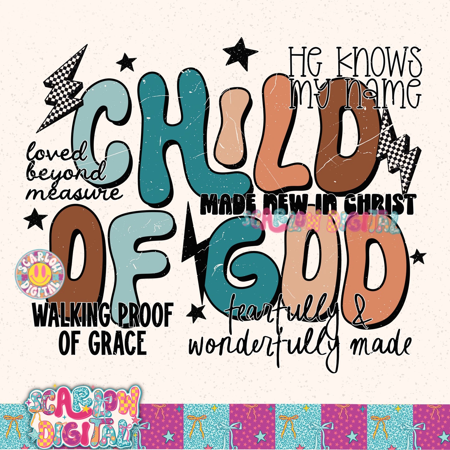 Child of God Boys PNG Digital Design