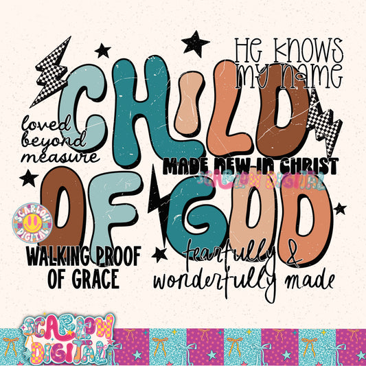 Child of God Boys PNG Digital Design