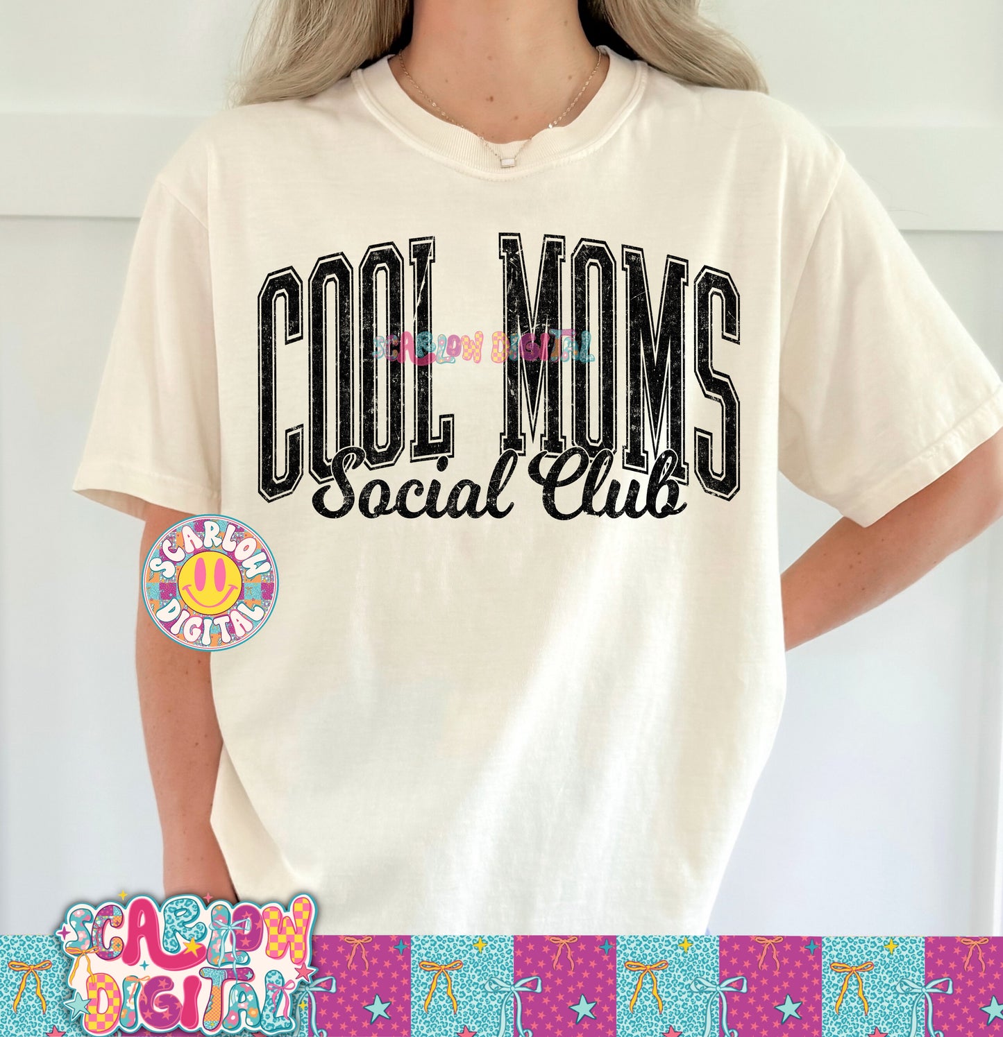 Cool Moms Social Club PNG Digital Design