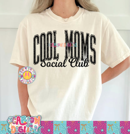 Cool Moms Social Club PNG Digital Design