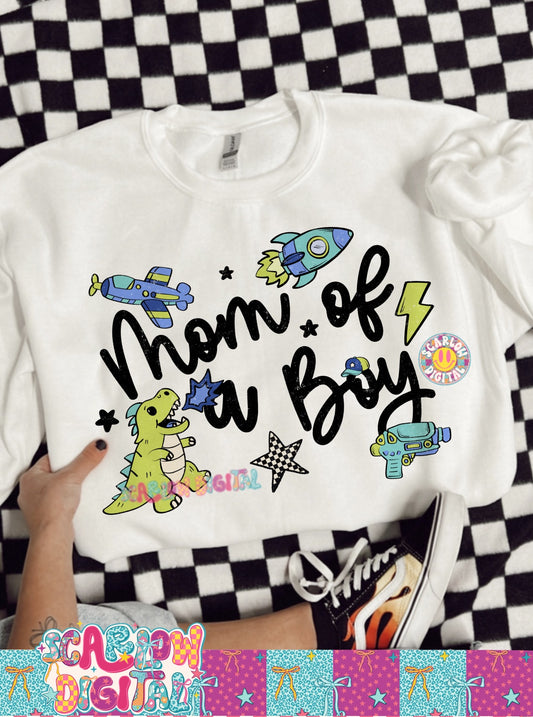 Mom of a Boy PNG Digital Design