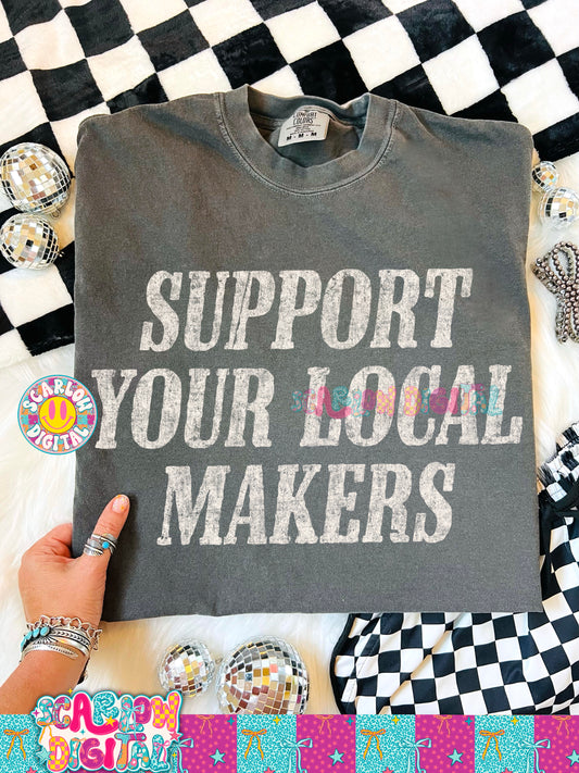 Support Your Local Makers PNG Digital Design