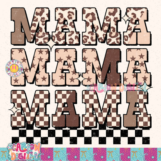 Neutral Mama Repeated PNG Digital Design
