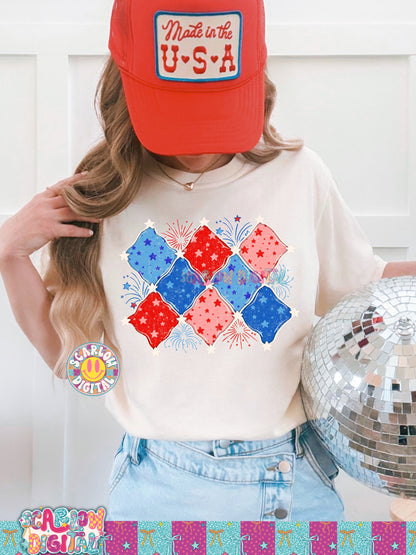July 4th Pattern PNG Digital Design