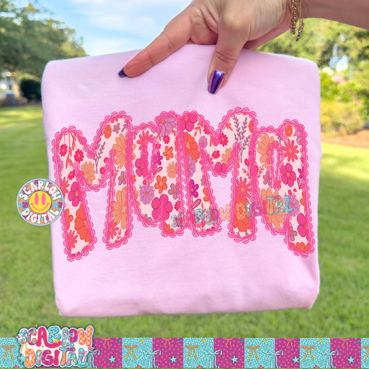 Floral Mama PNG Digital Design
