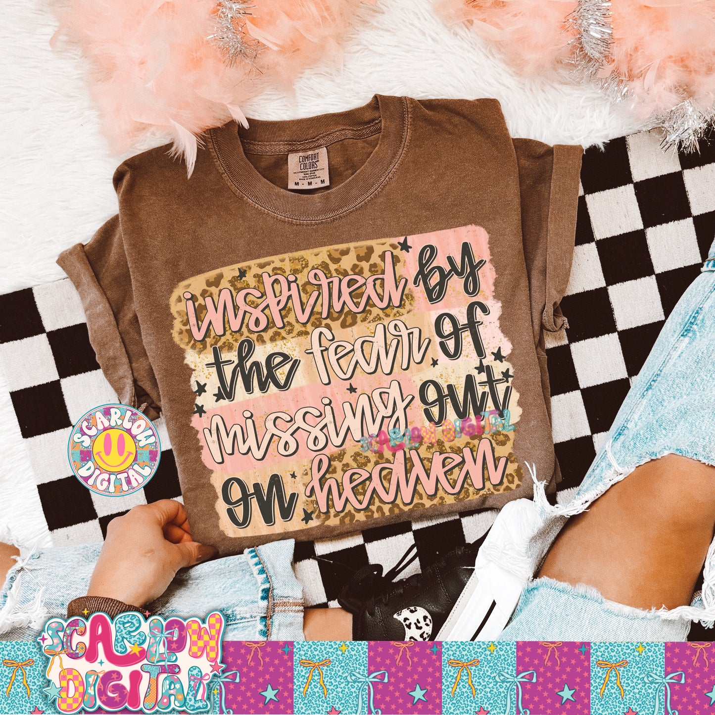 Inspired By The Fear of Missing Out on Heaven PNG Digital Design