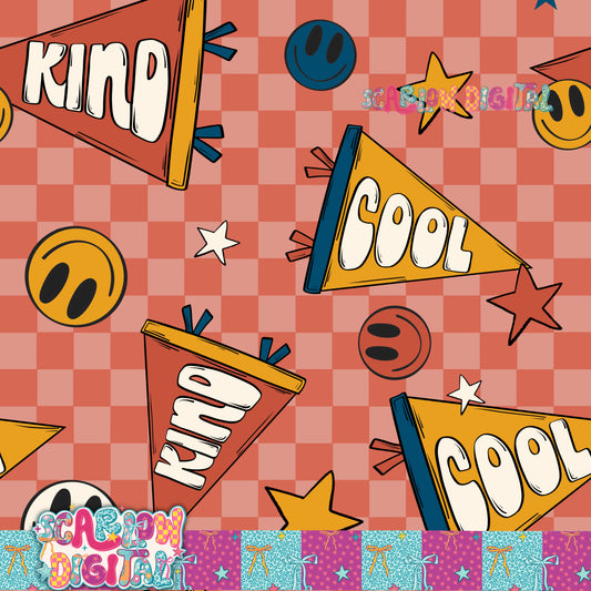 Cool and Kind Seamless Pattern Digital Design