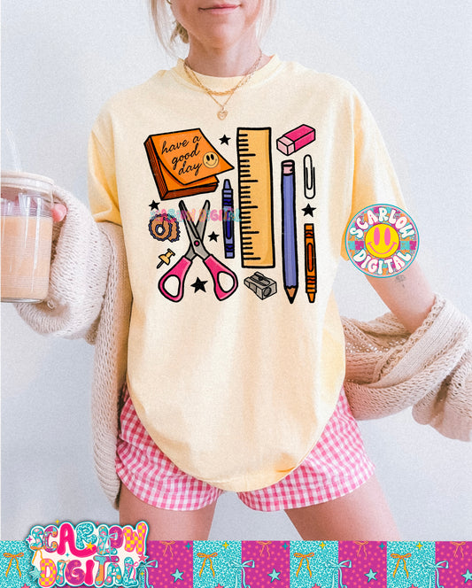 School Things PNG Digital Design