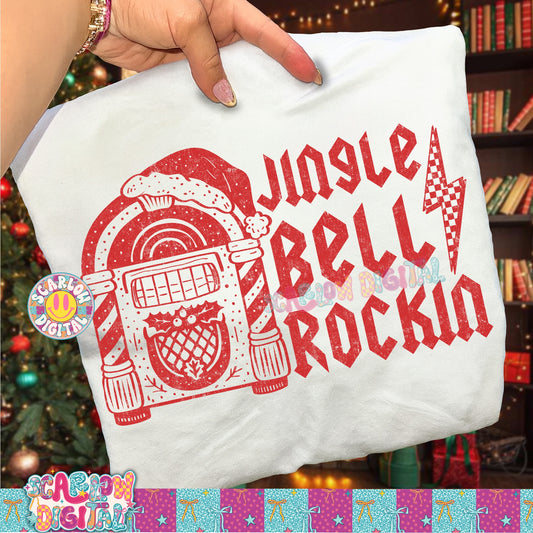 Jingle Bell Rockin PNG Digital Design