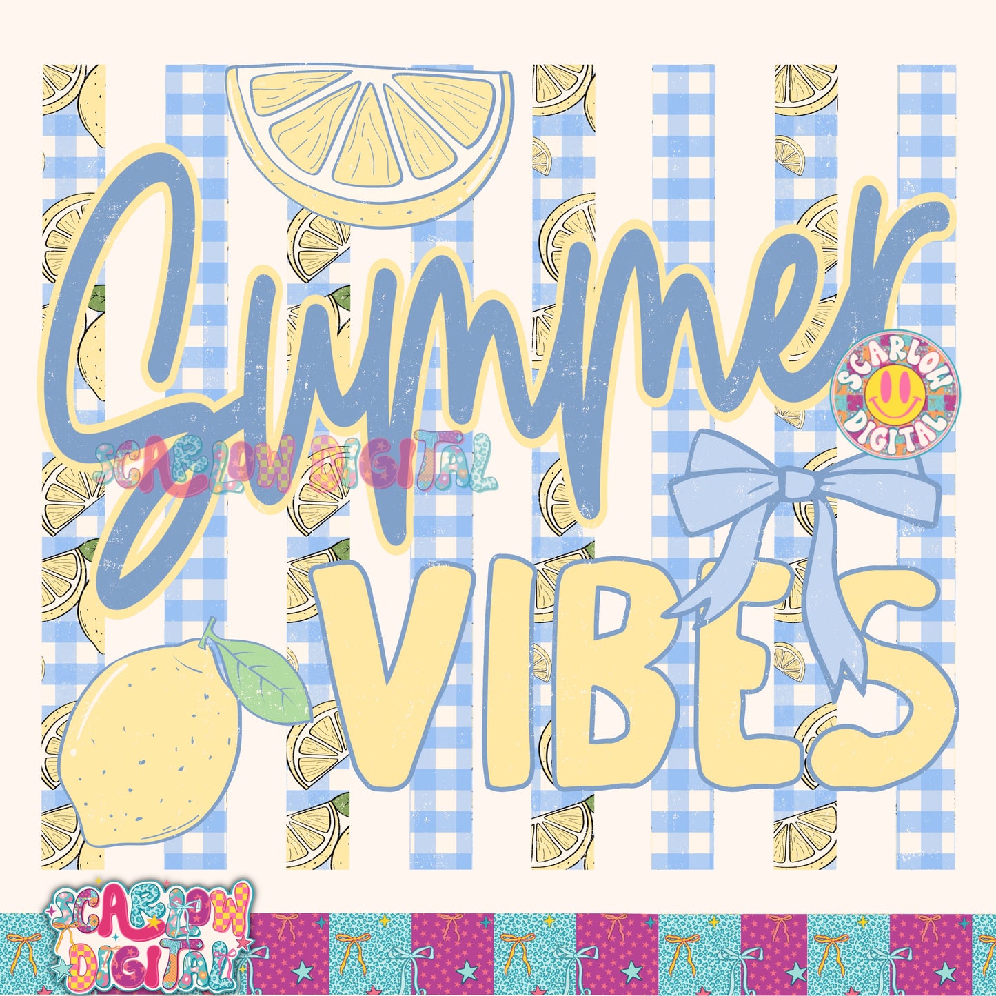 Summer Vibes PNG Digital Design