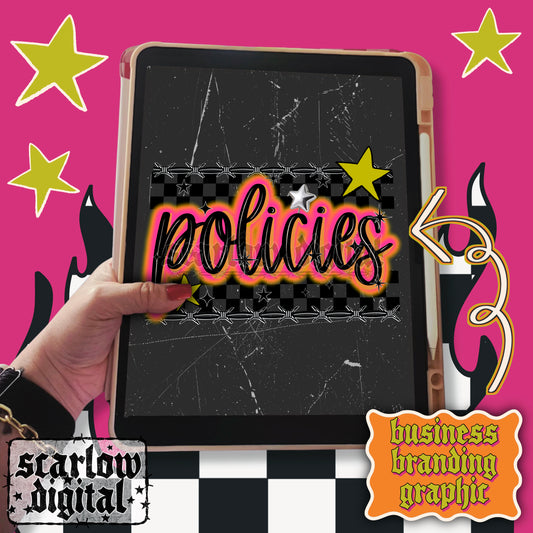 Policies Social Media Graphic Business Branding