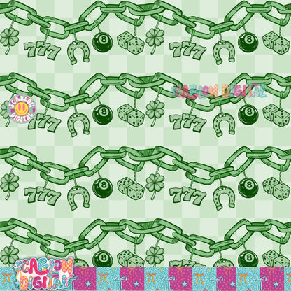 Lucky Bracelet Seamless Pattern Digital Design
