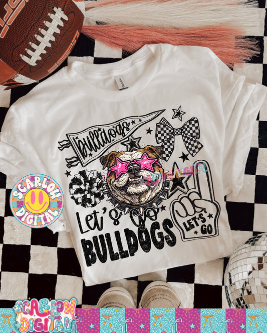Bulldogs Mascot PNG Digital Design
