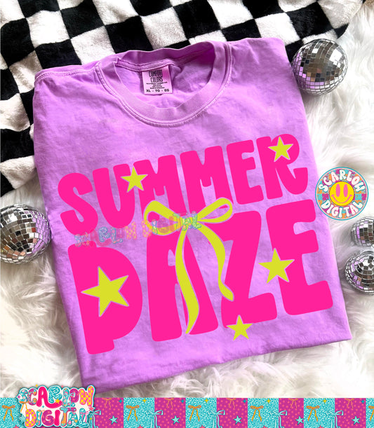 Summer Daze PNG Digital Design