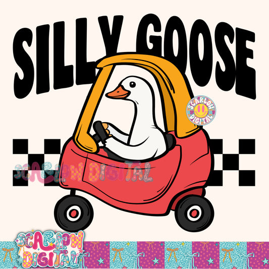 Silly Goose PNG Digital Design